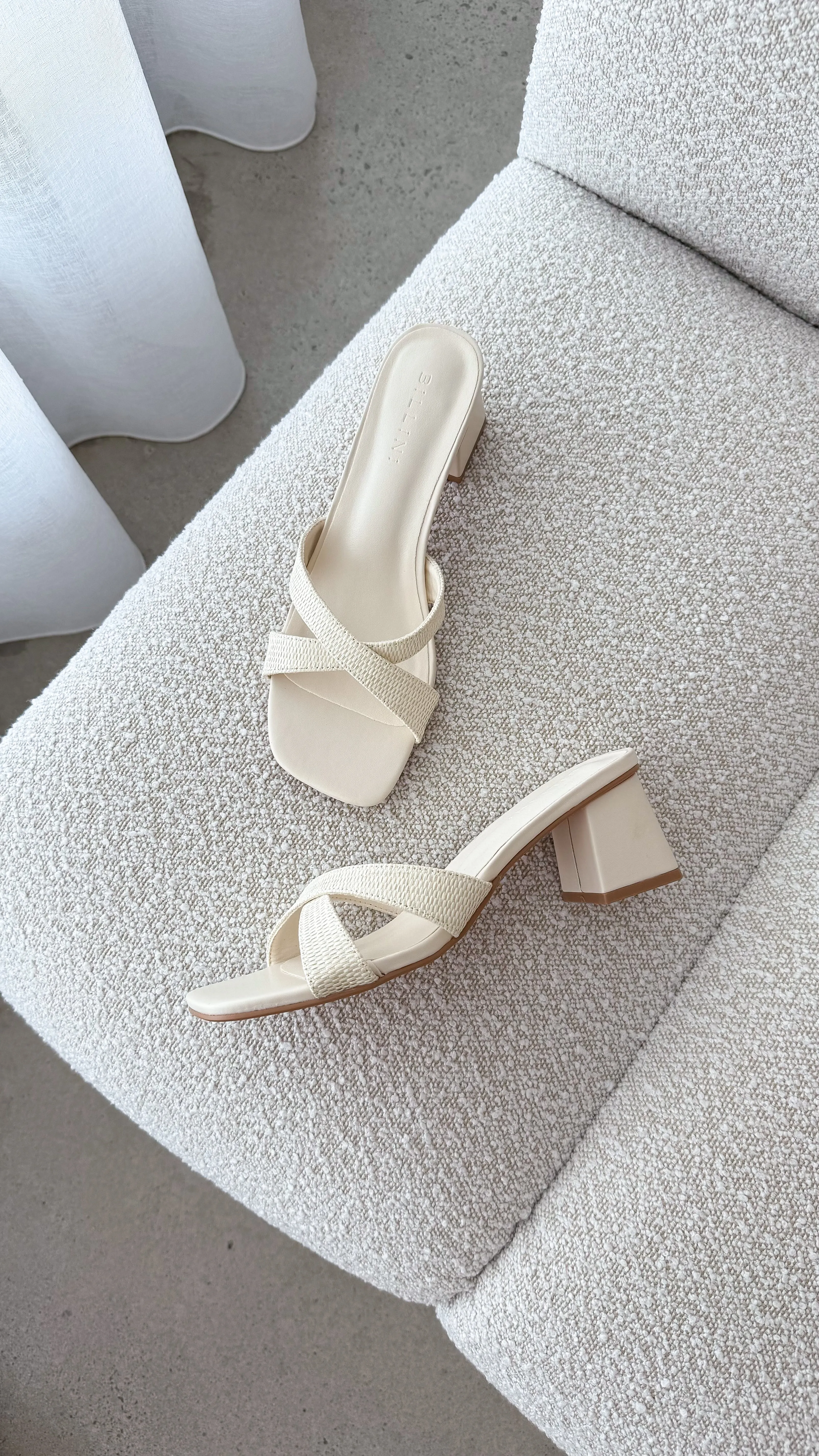 Wila Heel - Cream Raffia sold by Billy J product image thumbnail 5