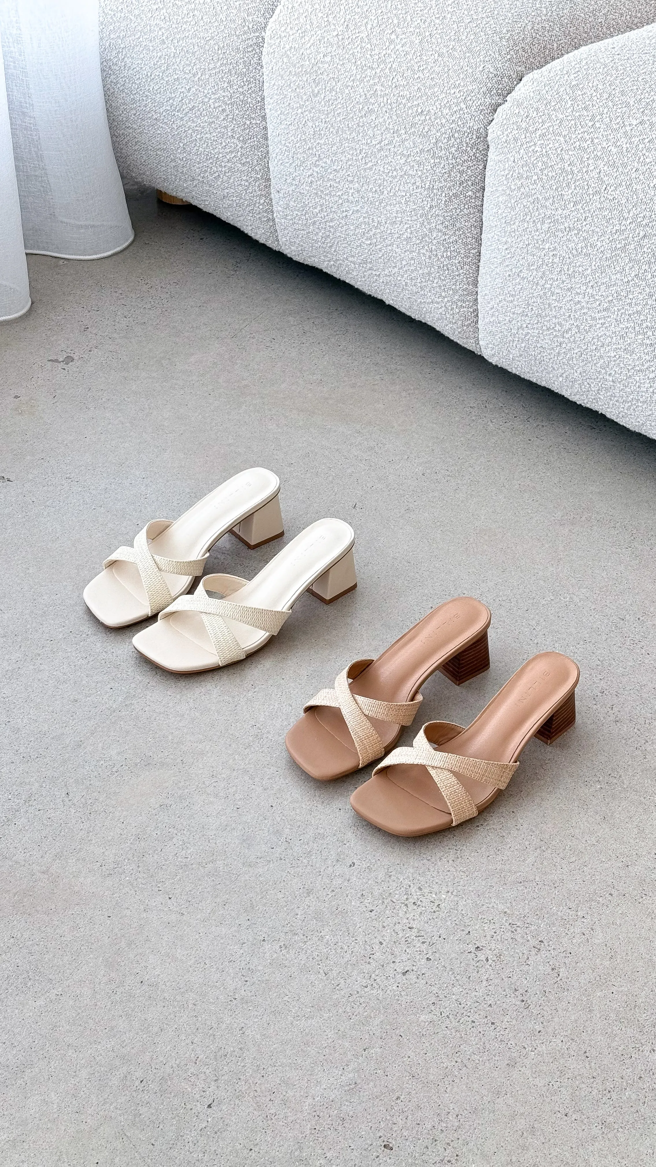 Wila Heel - Cream Raffia sold by Billy J product image thumbnail 2