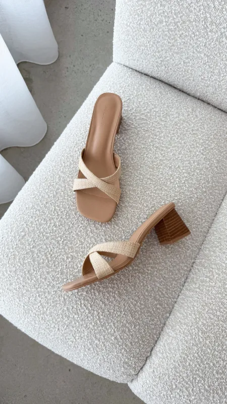 Wila Heel - Natural Raffia sold by Billy J