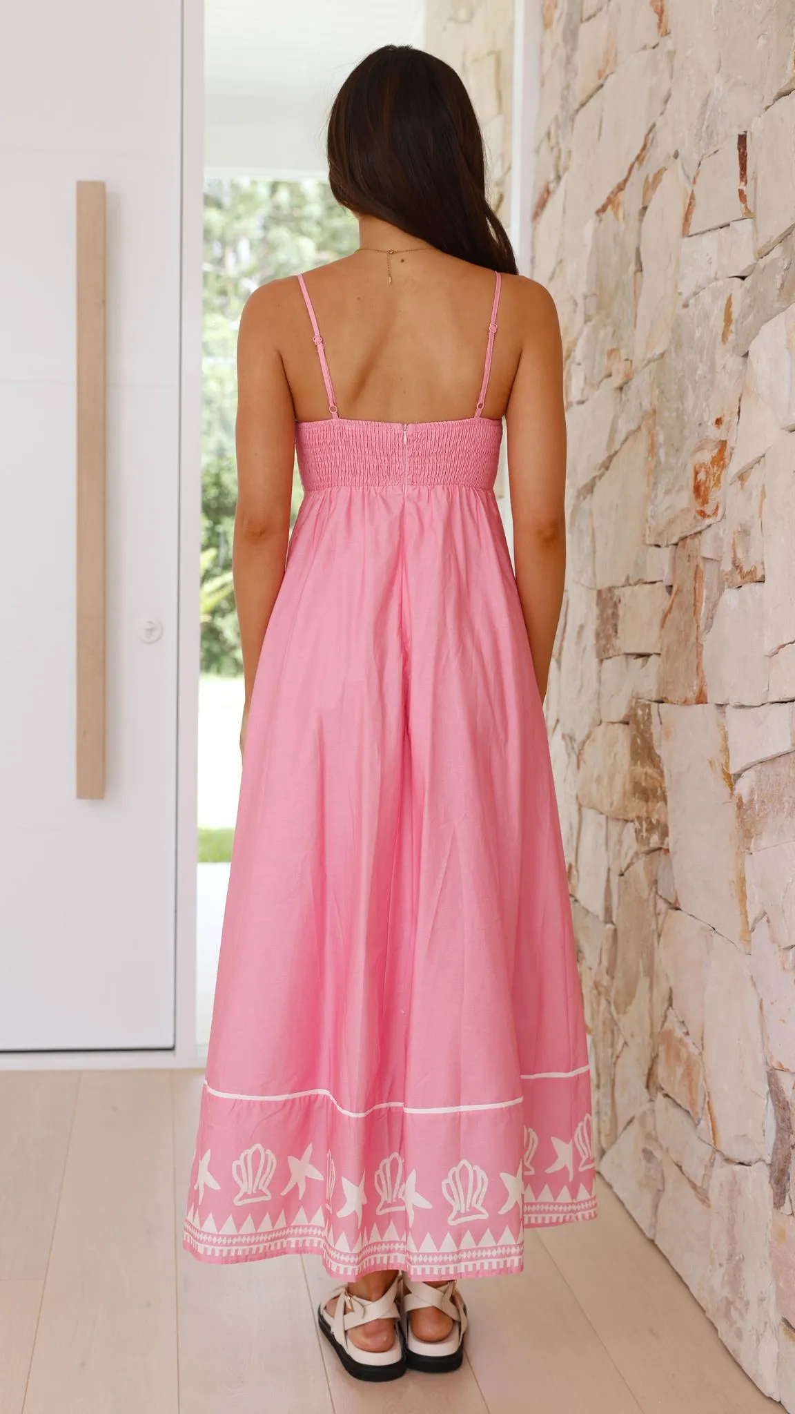 Edalene Maxi Dress - Pink Shell Collection sold by Billy J product image thumbnail 2