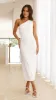 Alaina Midi Dress - White sold by Billy J
