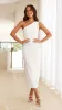 Alaina Midi Dress - White sold by Billy J