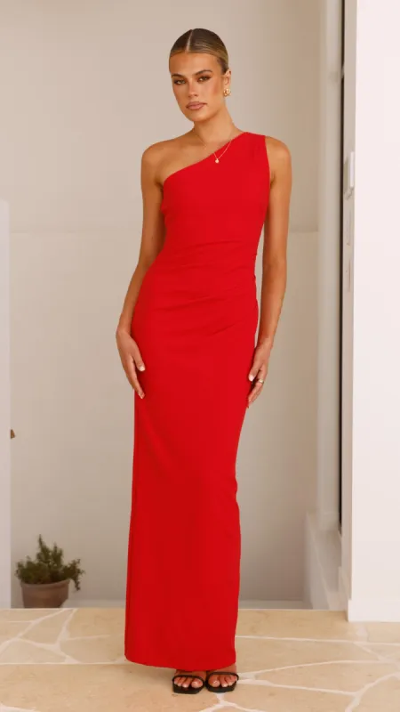 Cataleya Maxi Dress - Red sold by Billy J
