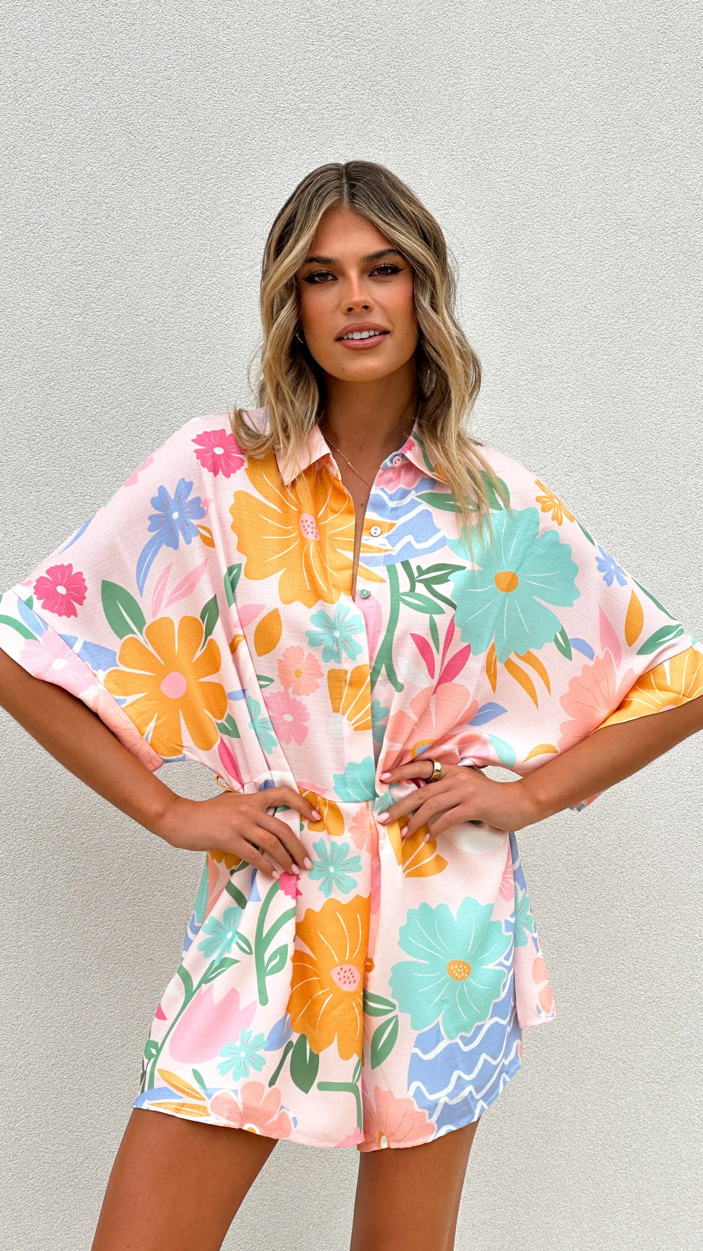 Carmen Playsuit - Blush Petal sold by Billy J product image thumbnail 5