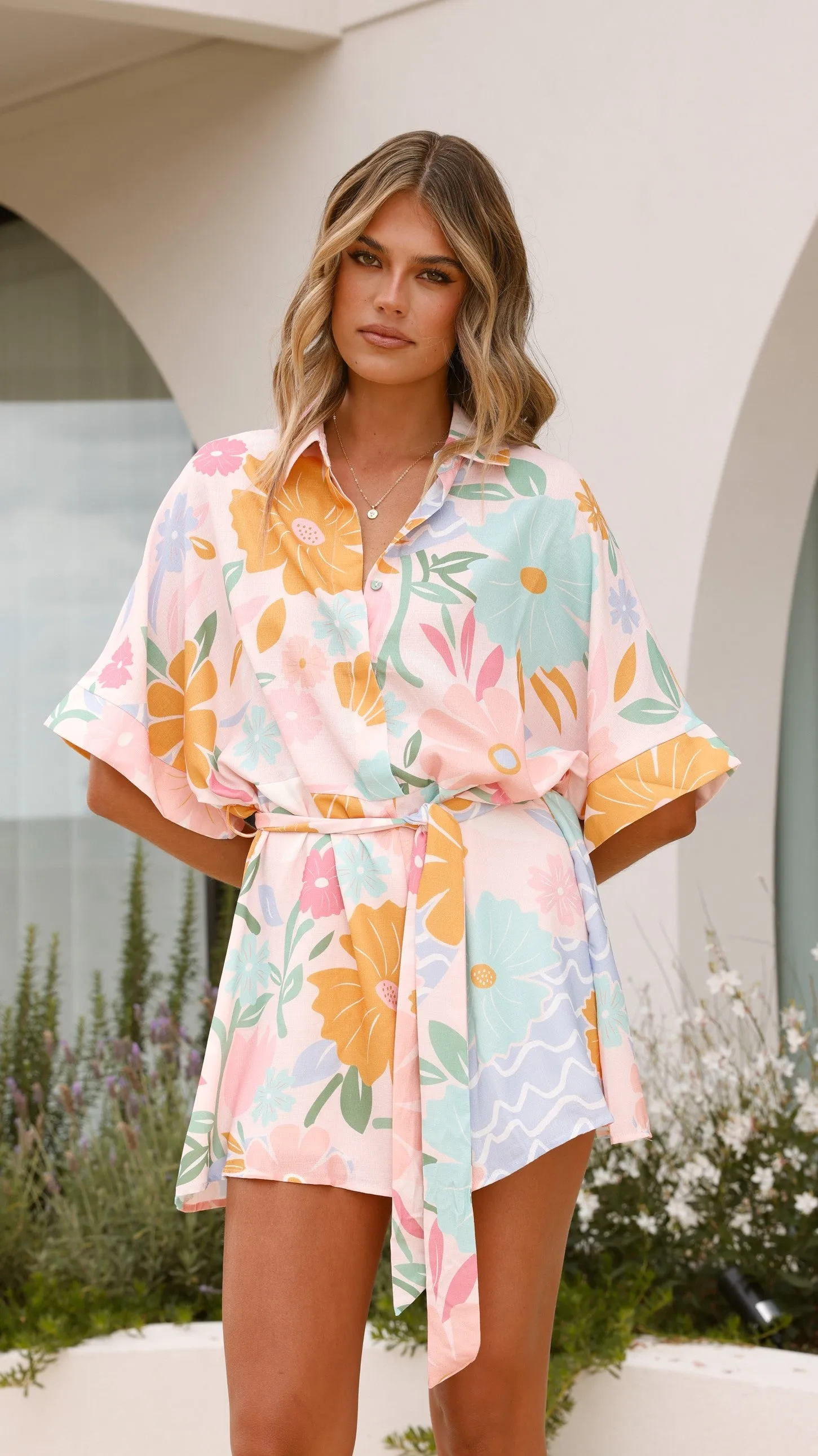 Carmen Playsuit - Blush Petal sold by Billy J