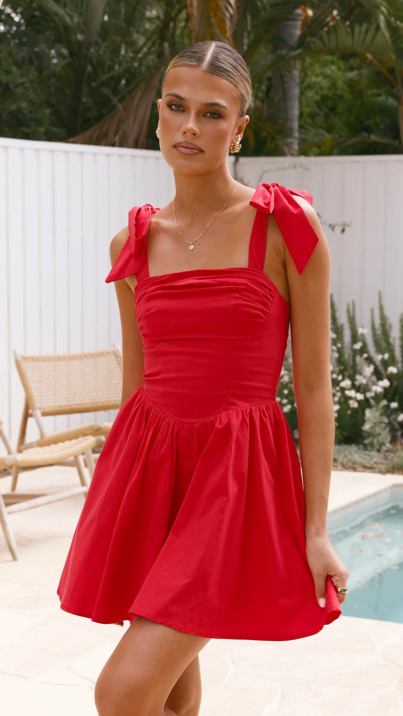 Haisley Mini Dress - Red sold by Billy J product image thumbnail 5