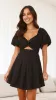 Stelle Mini Dress - Black sold by Billy J
