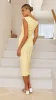 Lilah Midi Dress - Yellow sold by Billy J