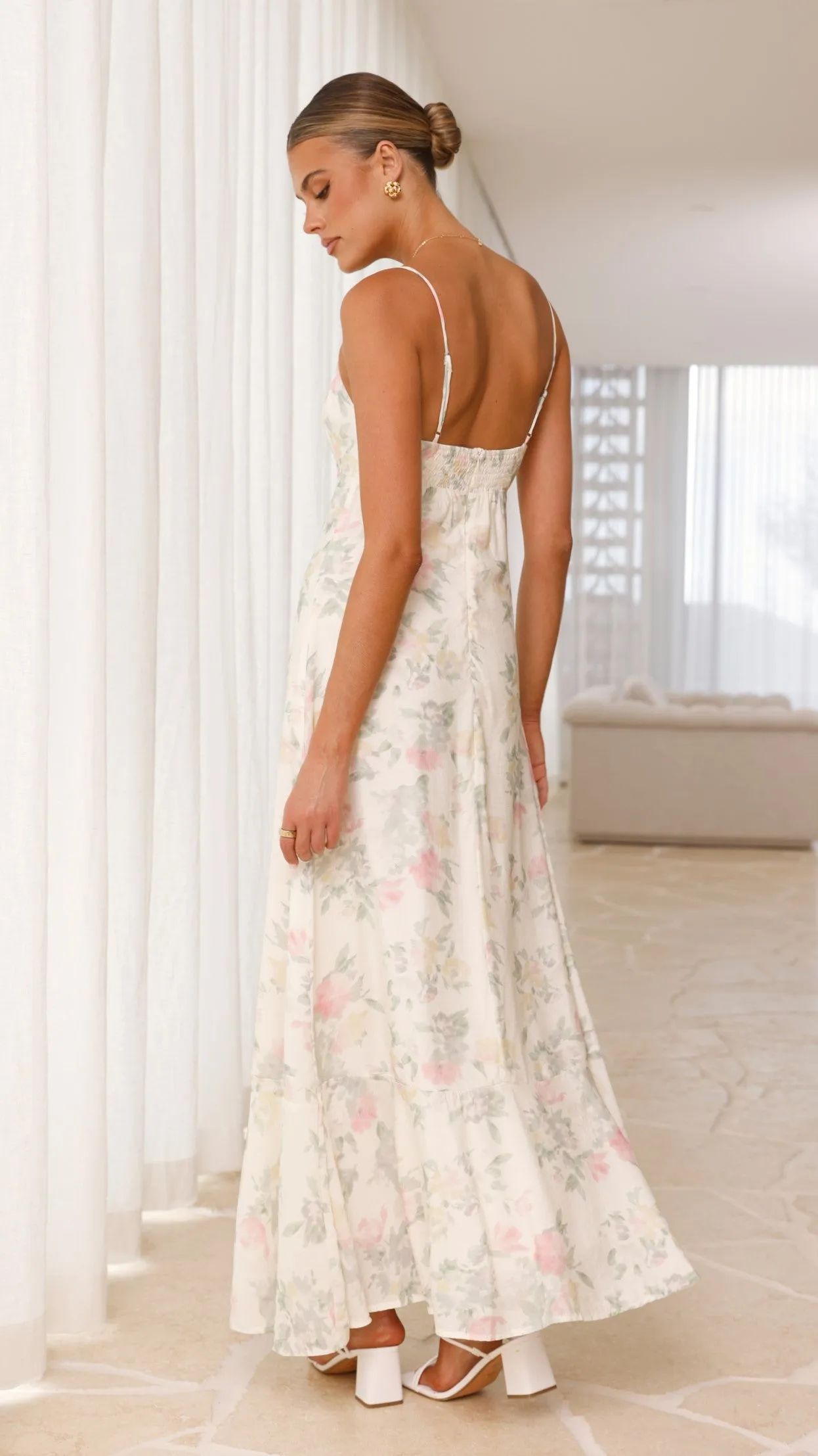 Nova Maxi Dress - White Floral sold by Billy J product image thumbnail 2