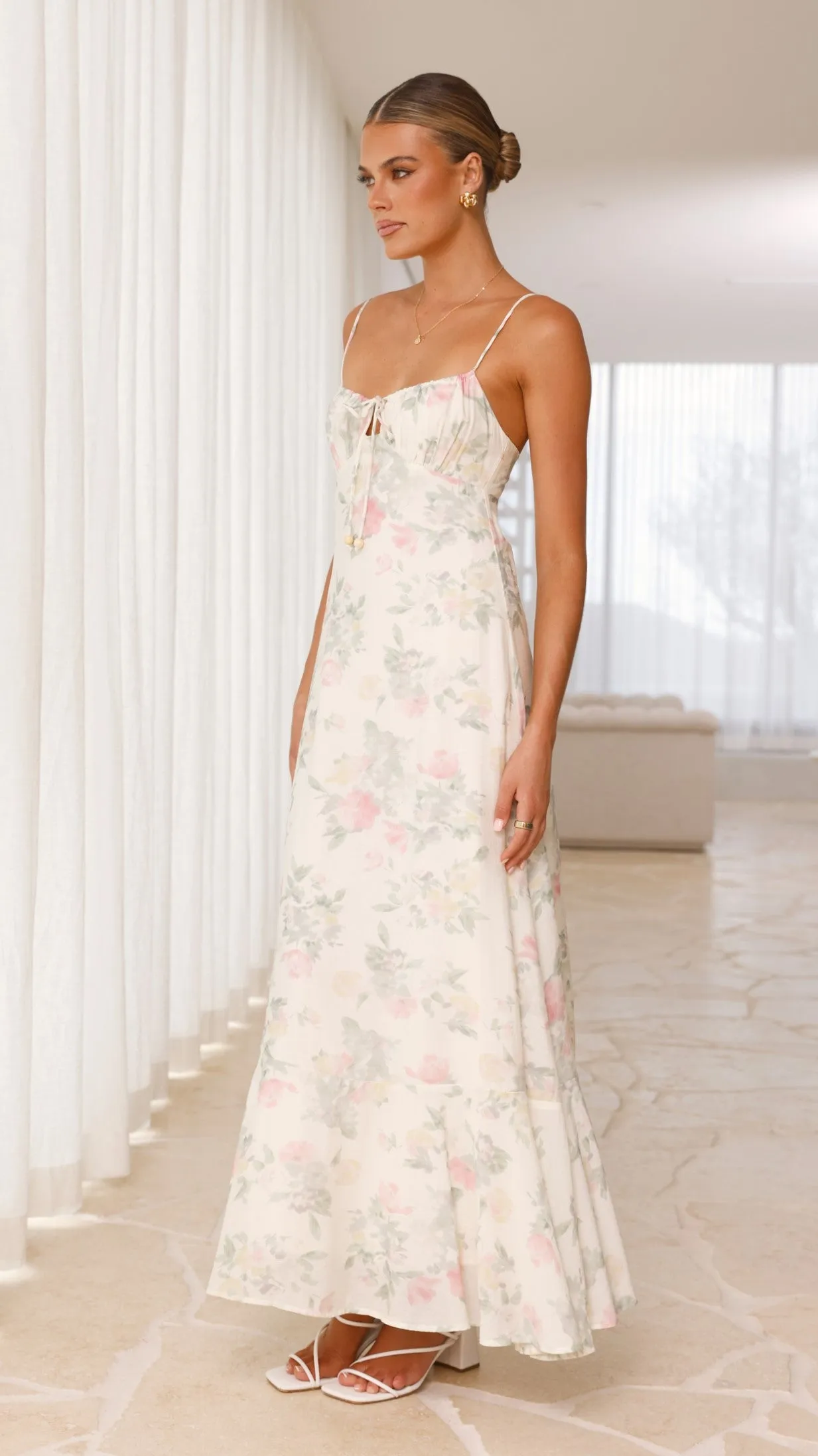 Nova Maxi Dress - White Floral sold by Billy J product image thumbnail 4