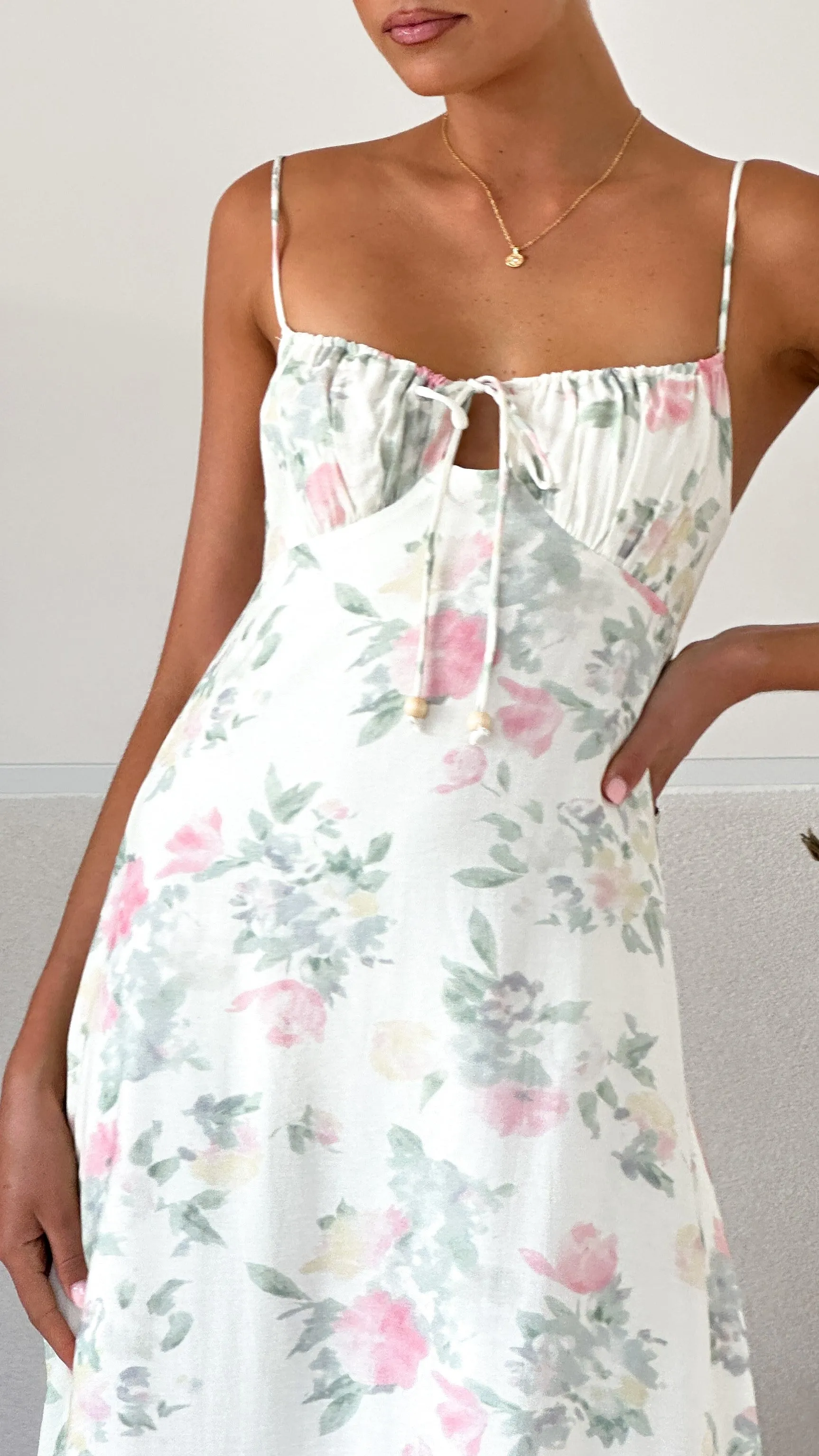 Nova Maxi Dress - White Floral sold by Billy J product image thumbnail 3