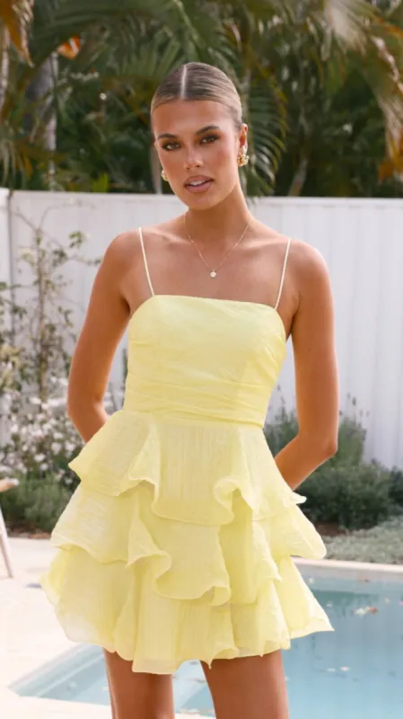 Amery Mini Dress - Butter sold by Billy J