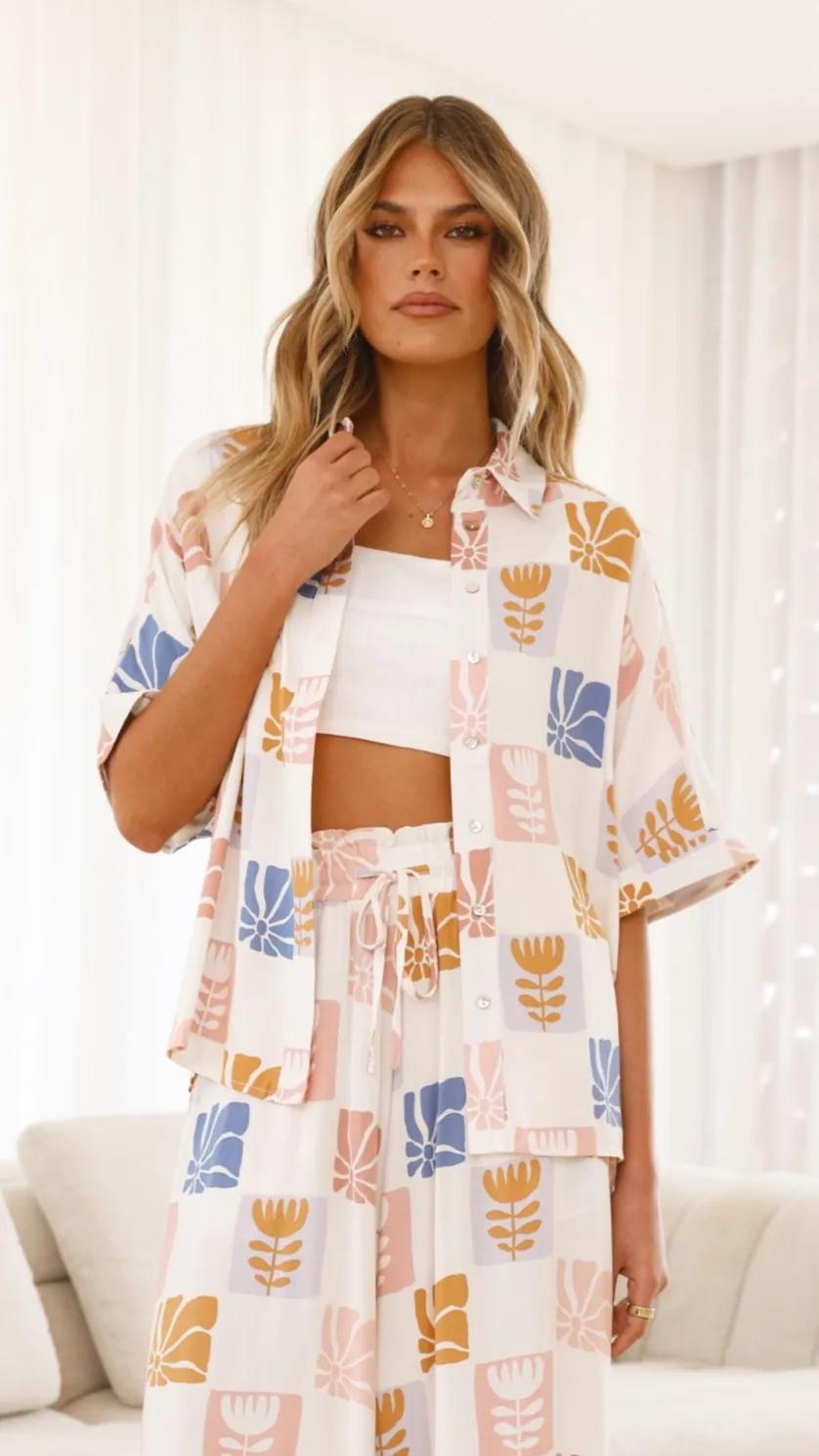 Mila Shirt - Elma Print sold by Billy J