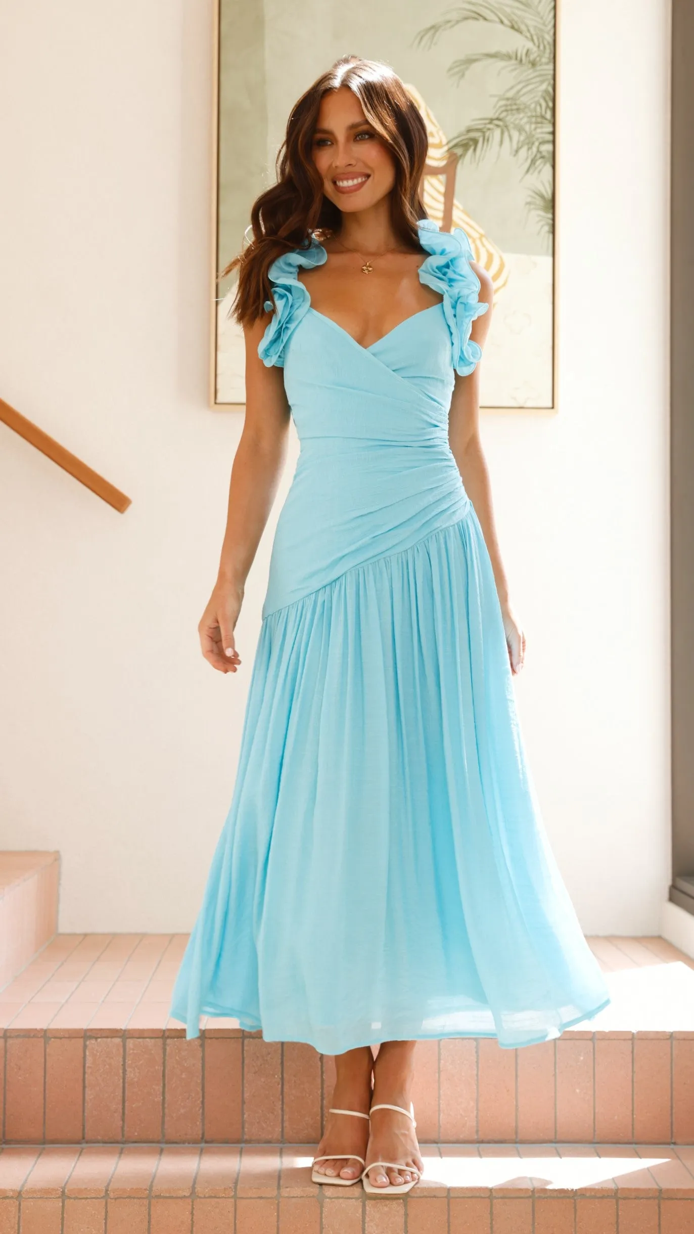Alma Maxi Dress - Blue sold by Billy J