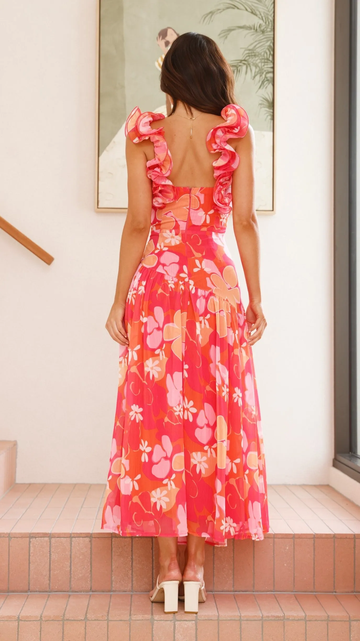 Alma Maxi Dress - Blood Orange sold by Billy J product image thumbnail 2