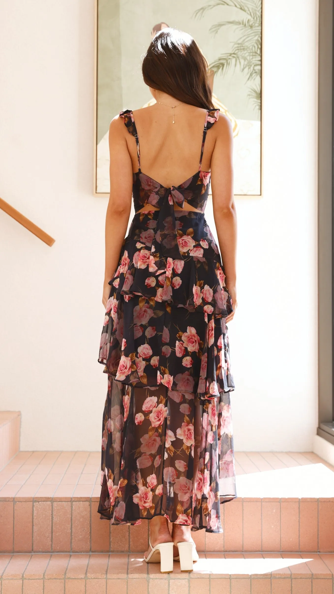 Achelle Maxi Dress - Black/Pink sold by Billy J product image thumbnail 2