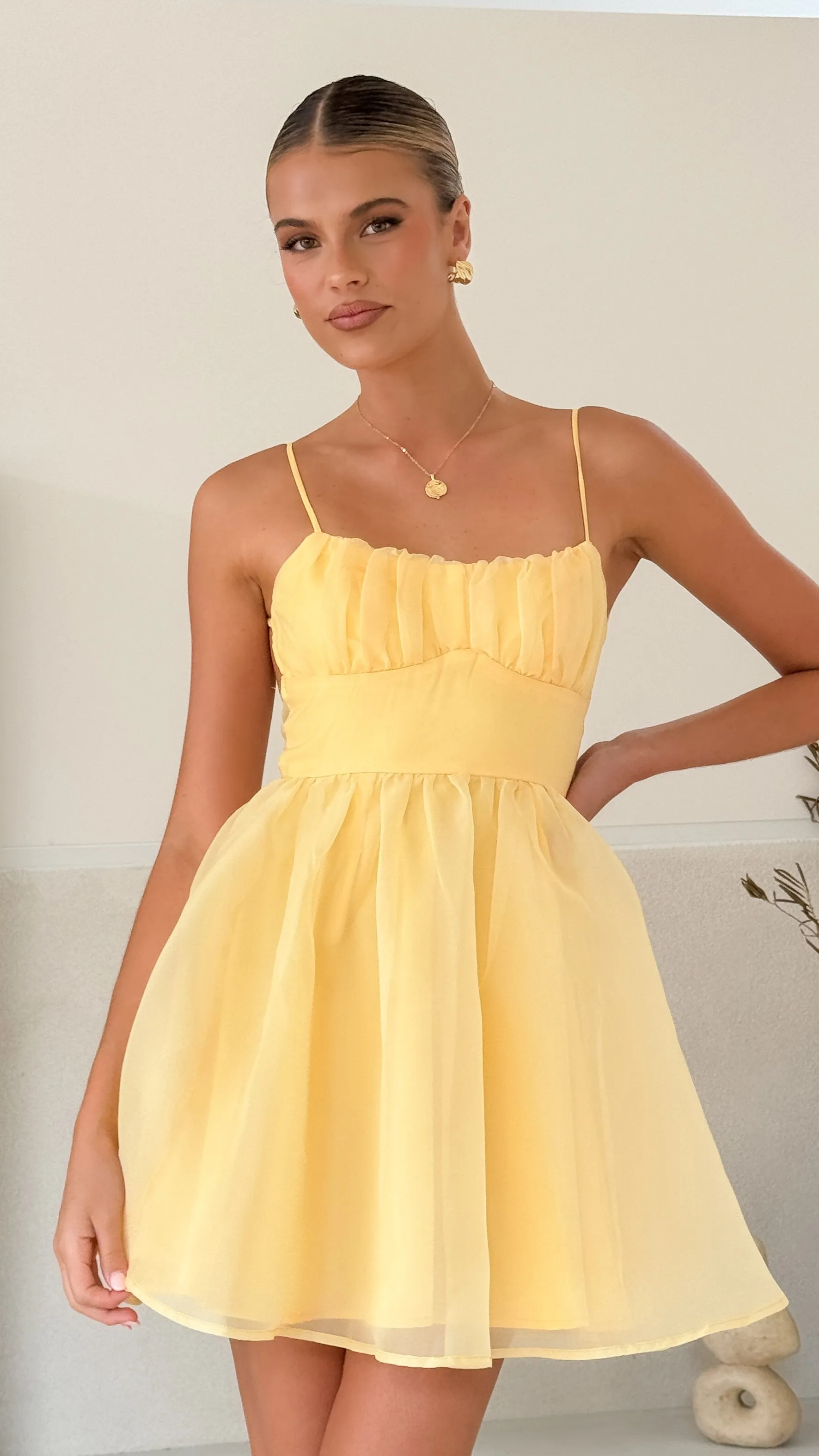 Ciele Mini Dress - Lemon sold by Billy J product image thumbnail 5