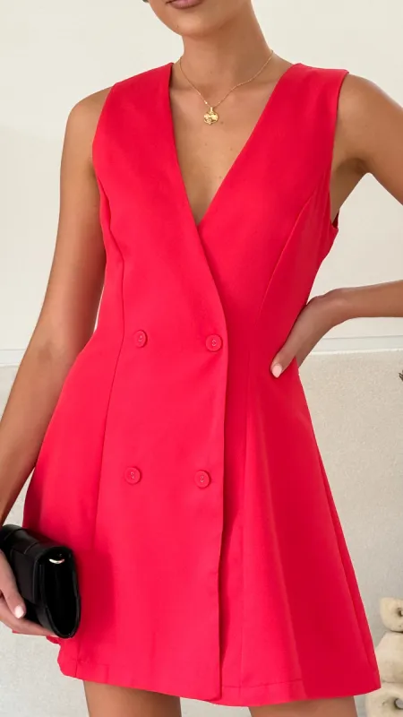 Hani Mini Dress - Red sold by Billy J