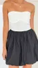 Hansa Mini Dress - White / Black sold by Billy J