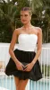 Hansa Mini Dress - White / Black sold by Billy J