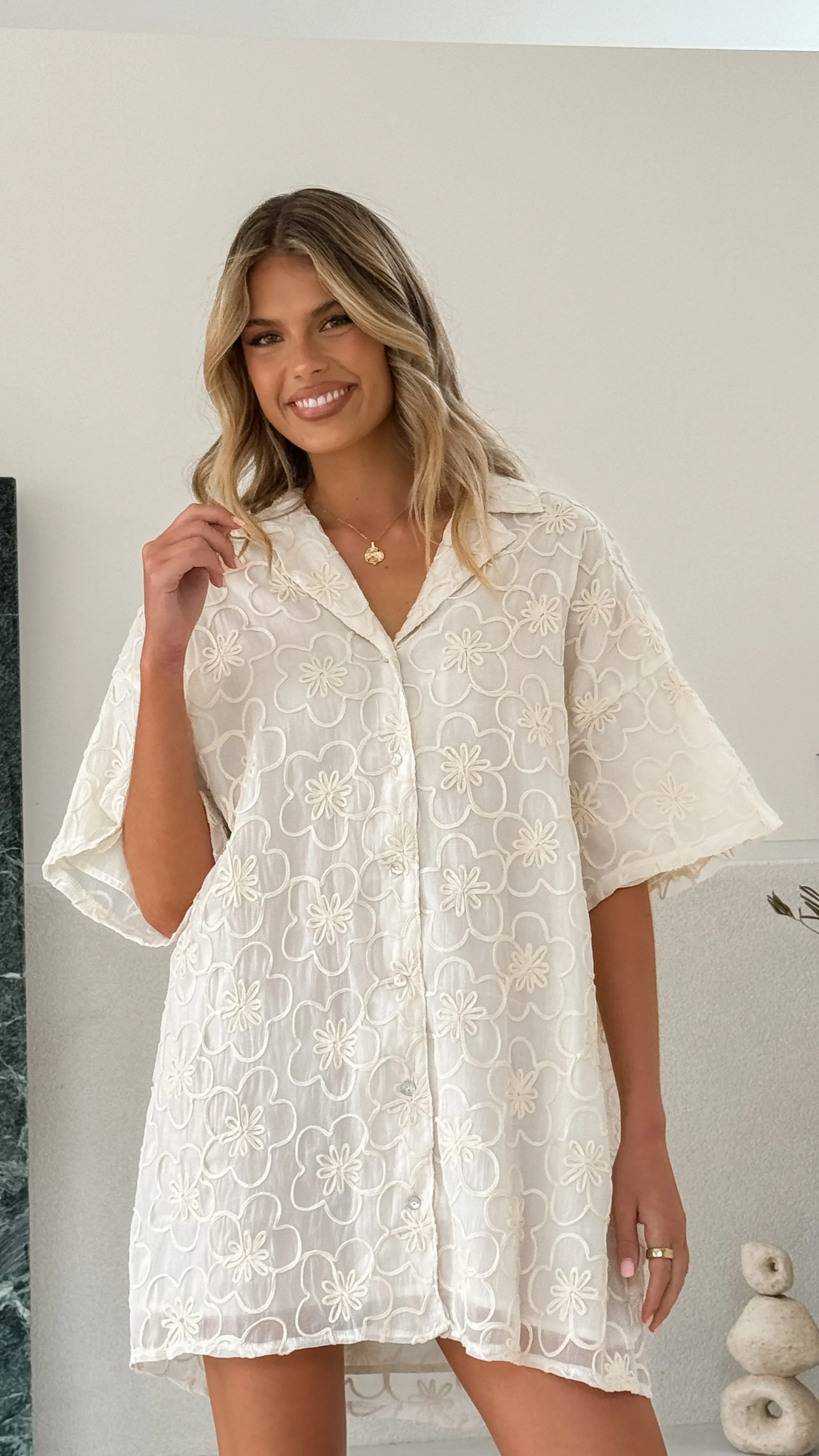 Jafari Mini Dress - Oat sold by Billy J product image thumbnail 4