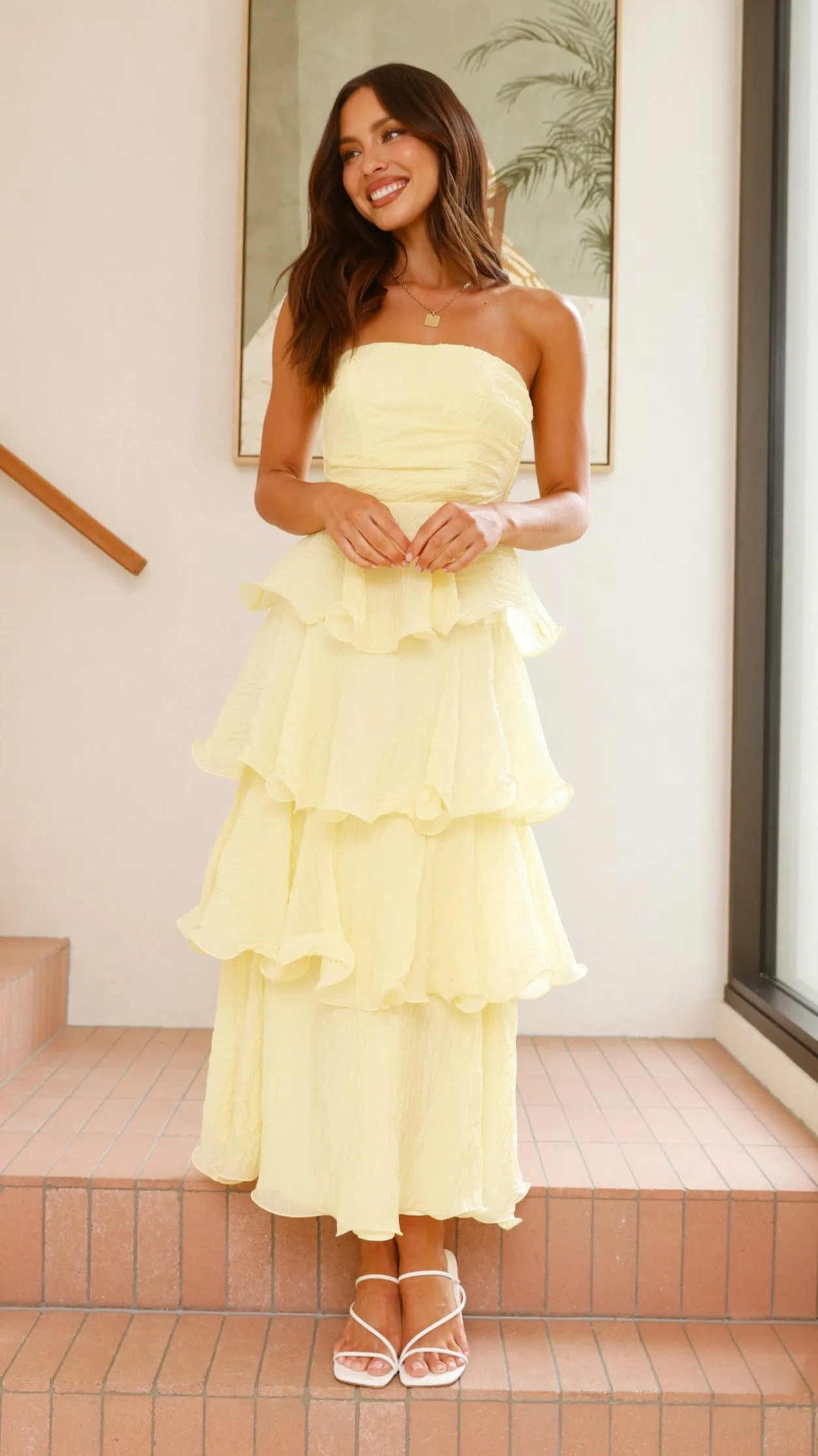 Lanica Maxi Dress - Yellow sold by Billy J