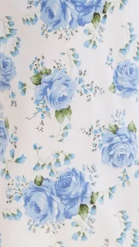 Magola Maxi Dress - White / Blue Floral sold by Billy J product image thumbnail 5