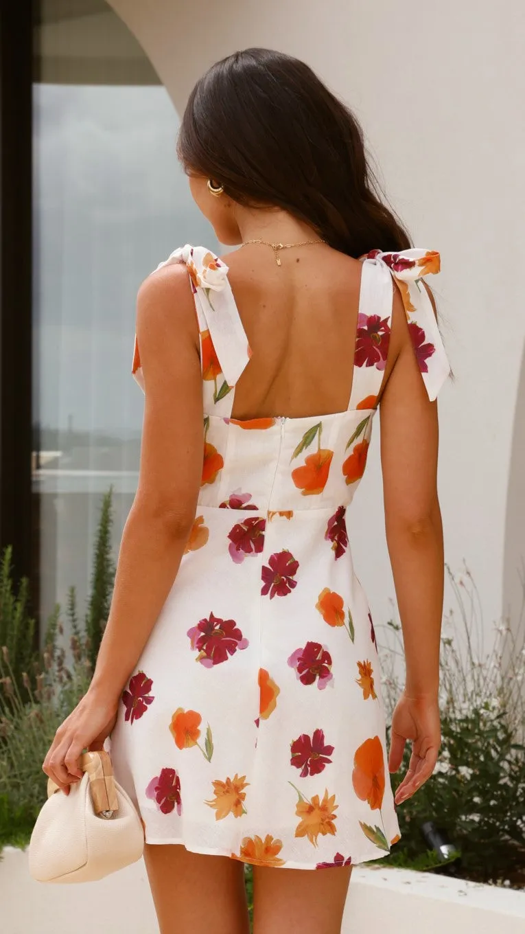 Delilah Mini Dress - Springtime Print sold by Billy J product image thumbnail 2