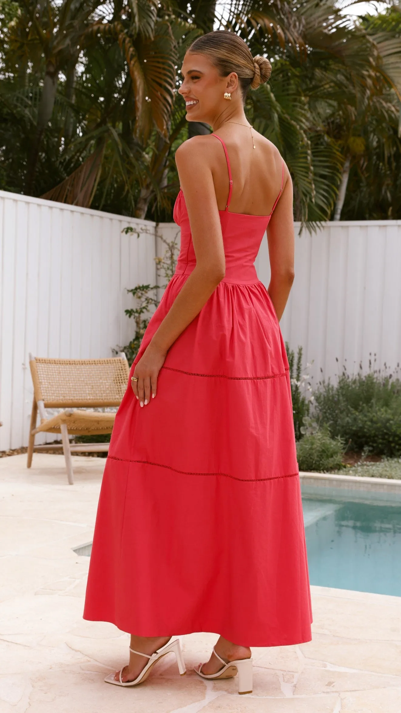 Isabella Maxi Dress - Red sold by Billy J product image thumbnail 2