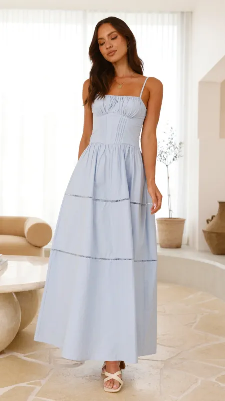 Isabella Maxi Dress - Blue sold by Billy J