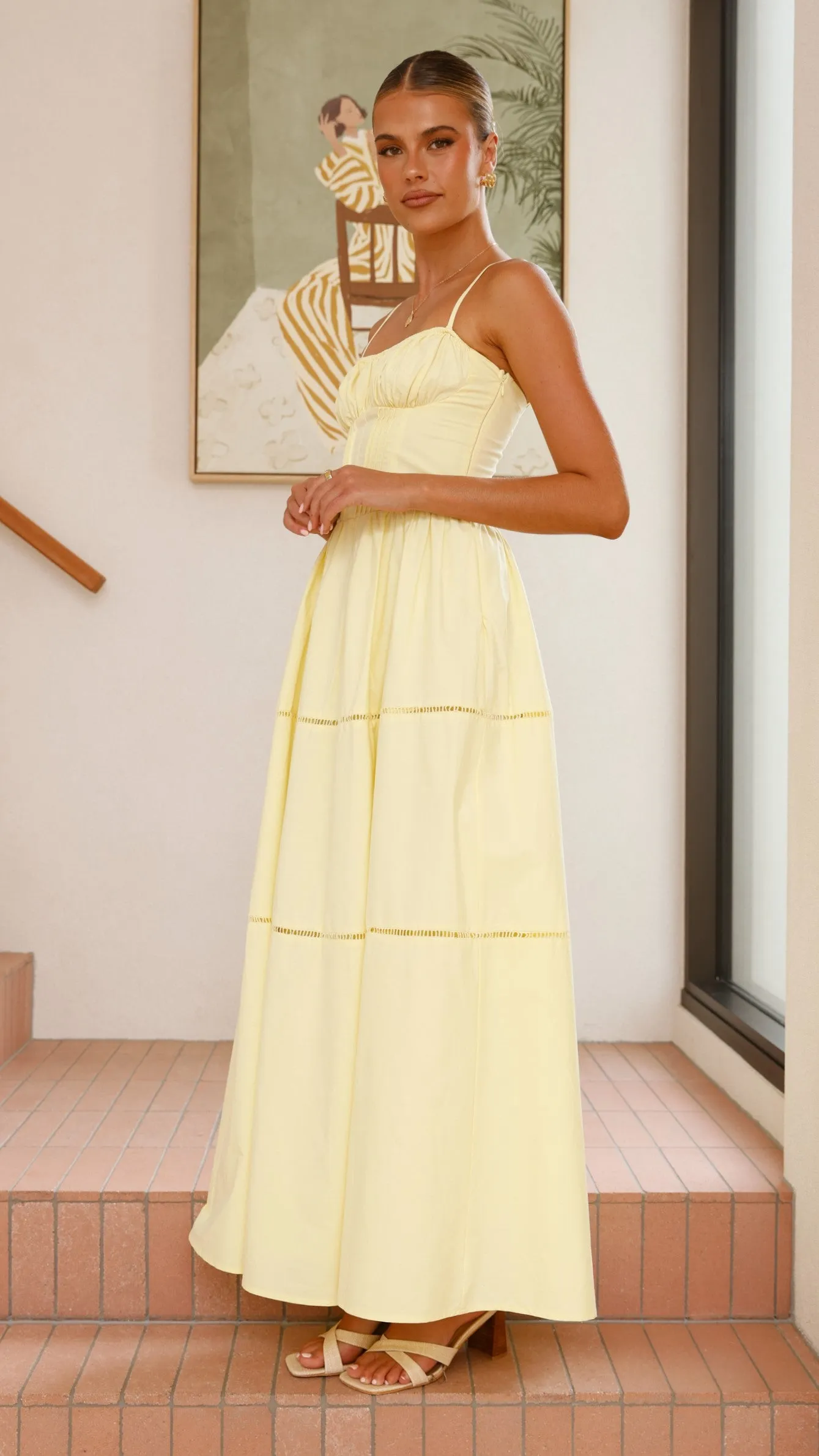 Isabella Maxi Dress - Yellow sold by Billy J product image thumbnail 4