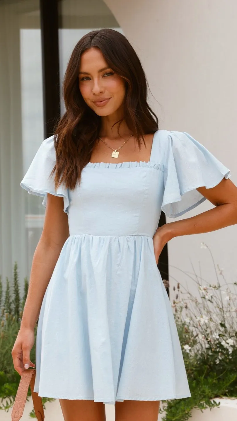 Pasha Mini Dress - Blue sold by Billy J