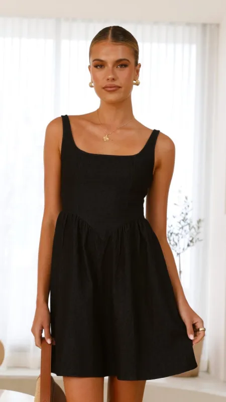 Saima Mini Dress - Black sold by Billy J