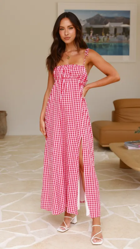 Taissa Maxi Dress - Picnic Red sold by Billy J