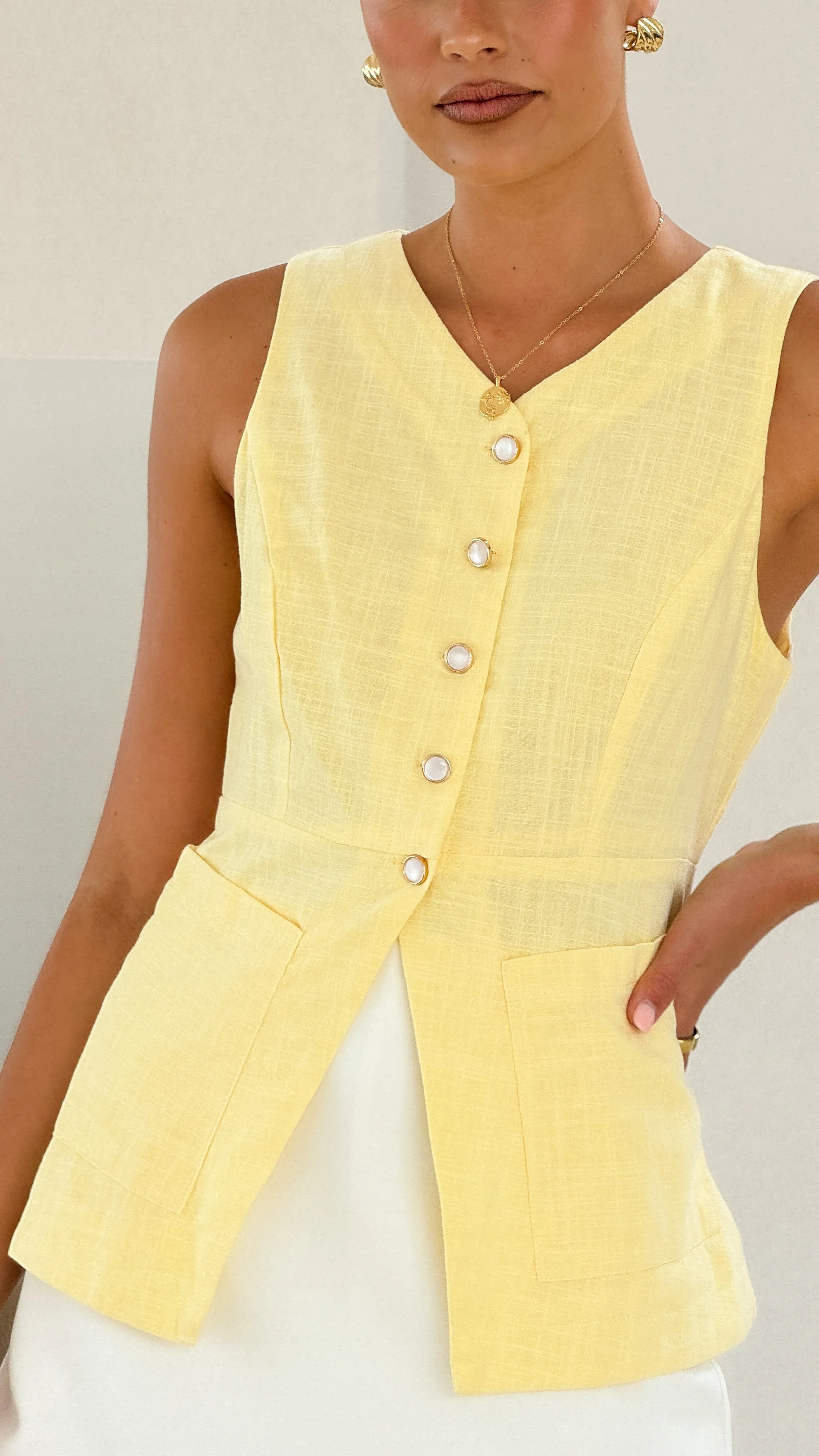 Amber Top - Yellow sold by Billy J product image thumbnail 4