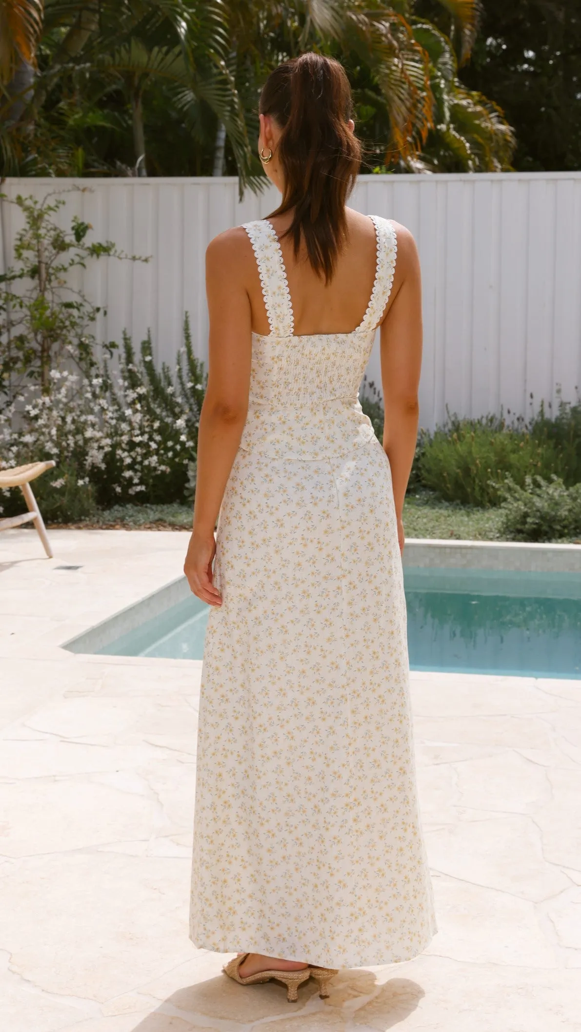 Saylor Maxi Skirt - Yellow Floral sold by Billy J product image thumbnail 2