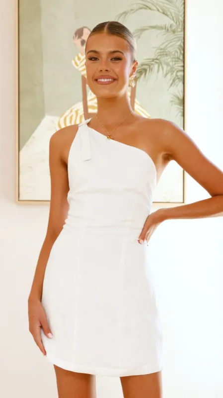 Anessa Mini Dress - White sold by Billy J