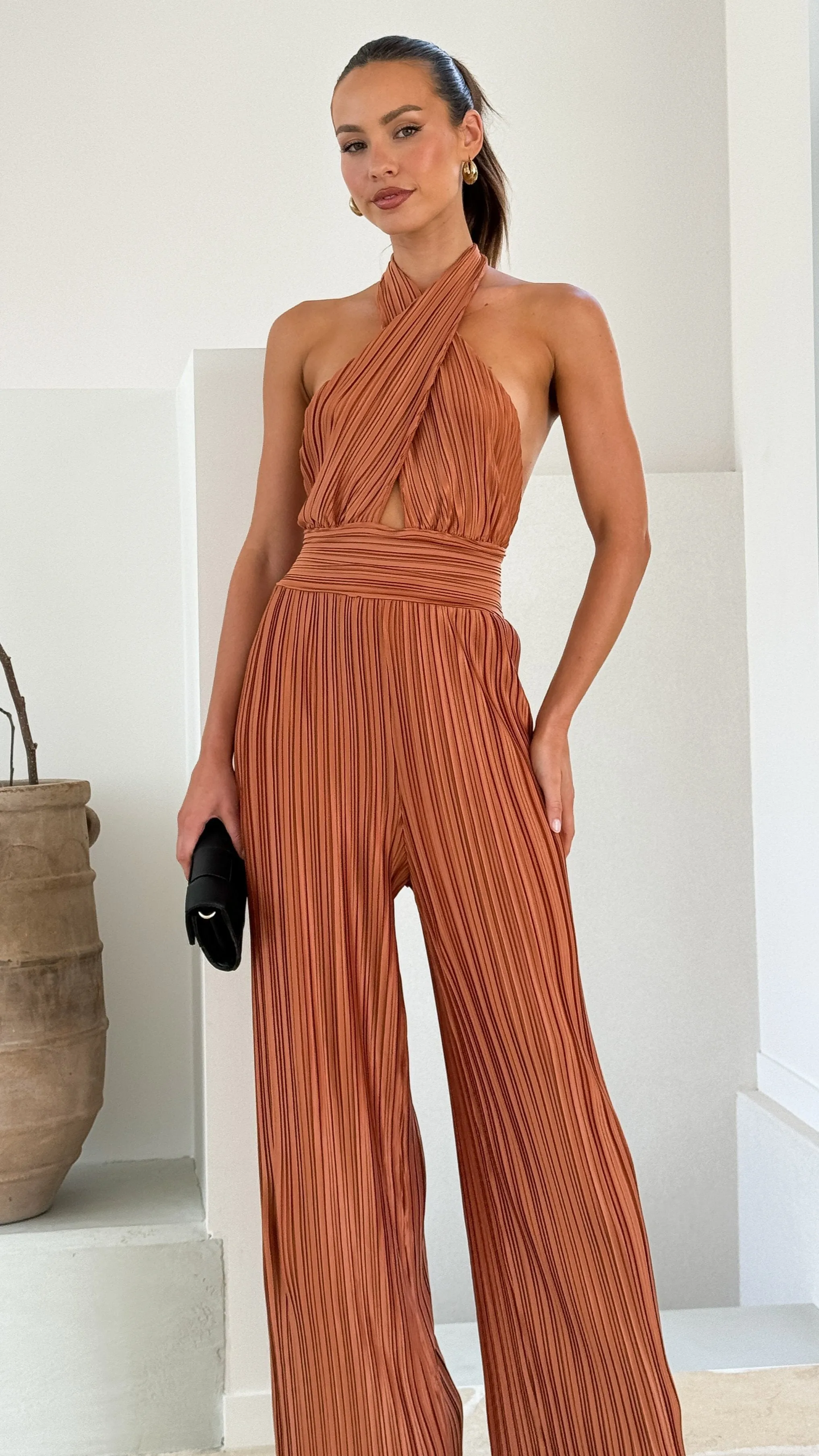 Frances Jumpsuit - Chocolate sold by Billy J product image thumbnail 4