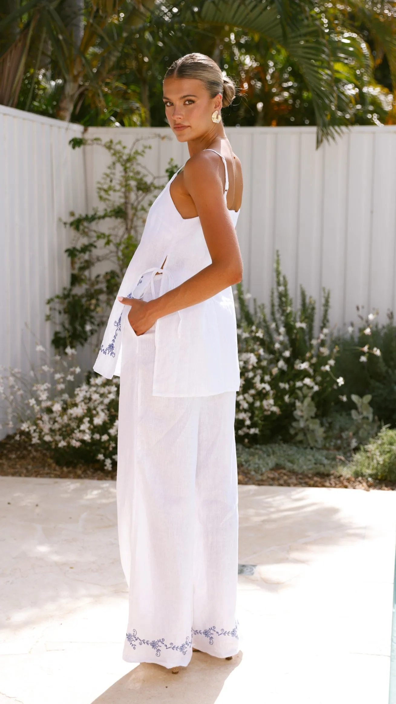 Samson Top - White/Blue sold by Billy J product image thumbnail 2