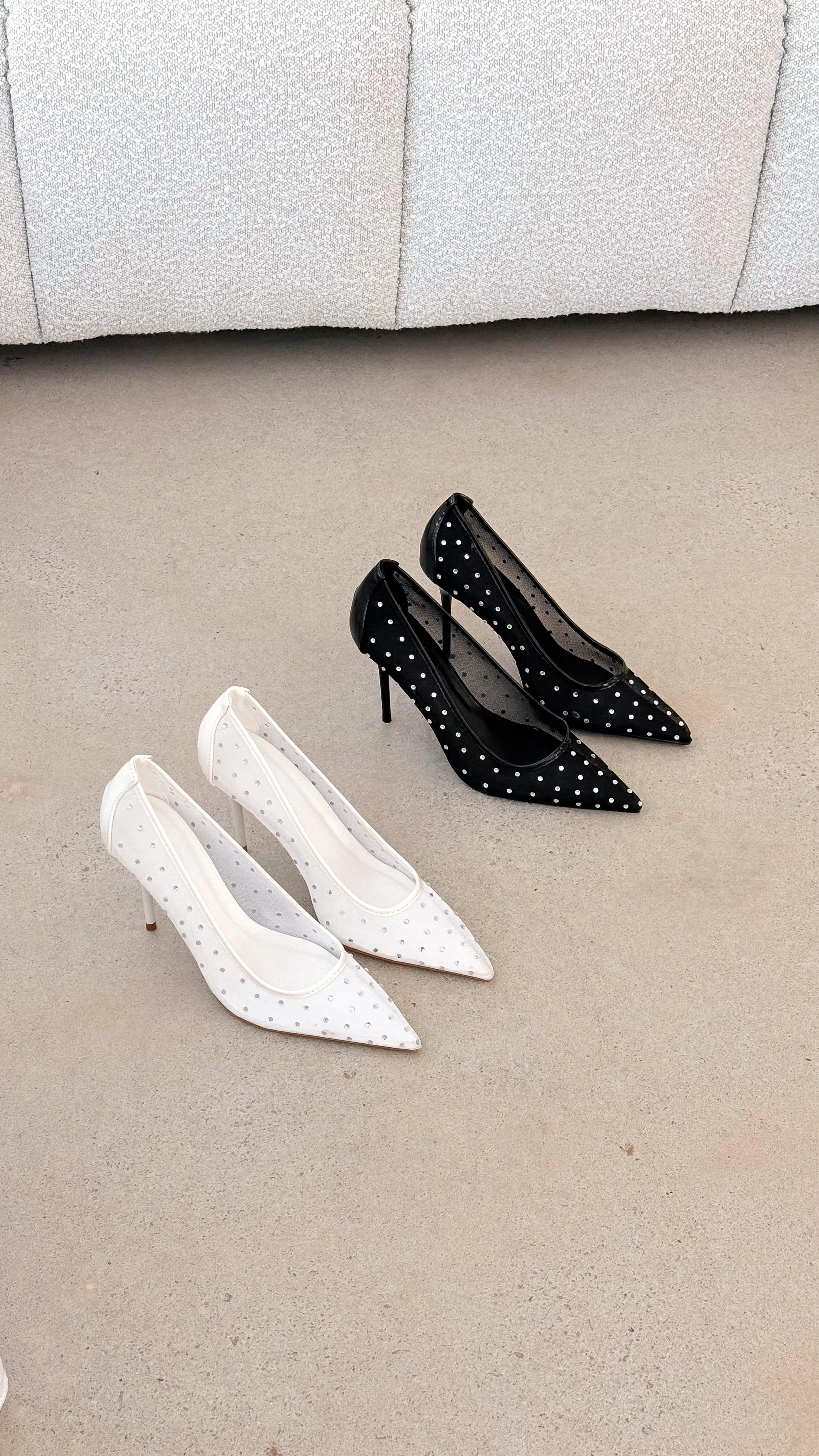 Lee Heels - White Mesh Diamante sold by Billy J product image thumbnail 2