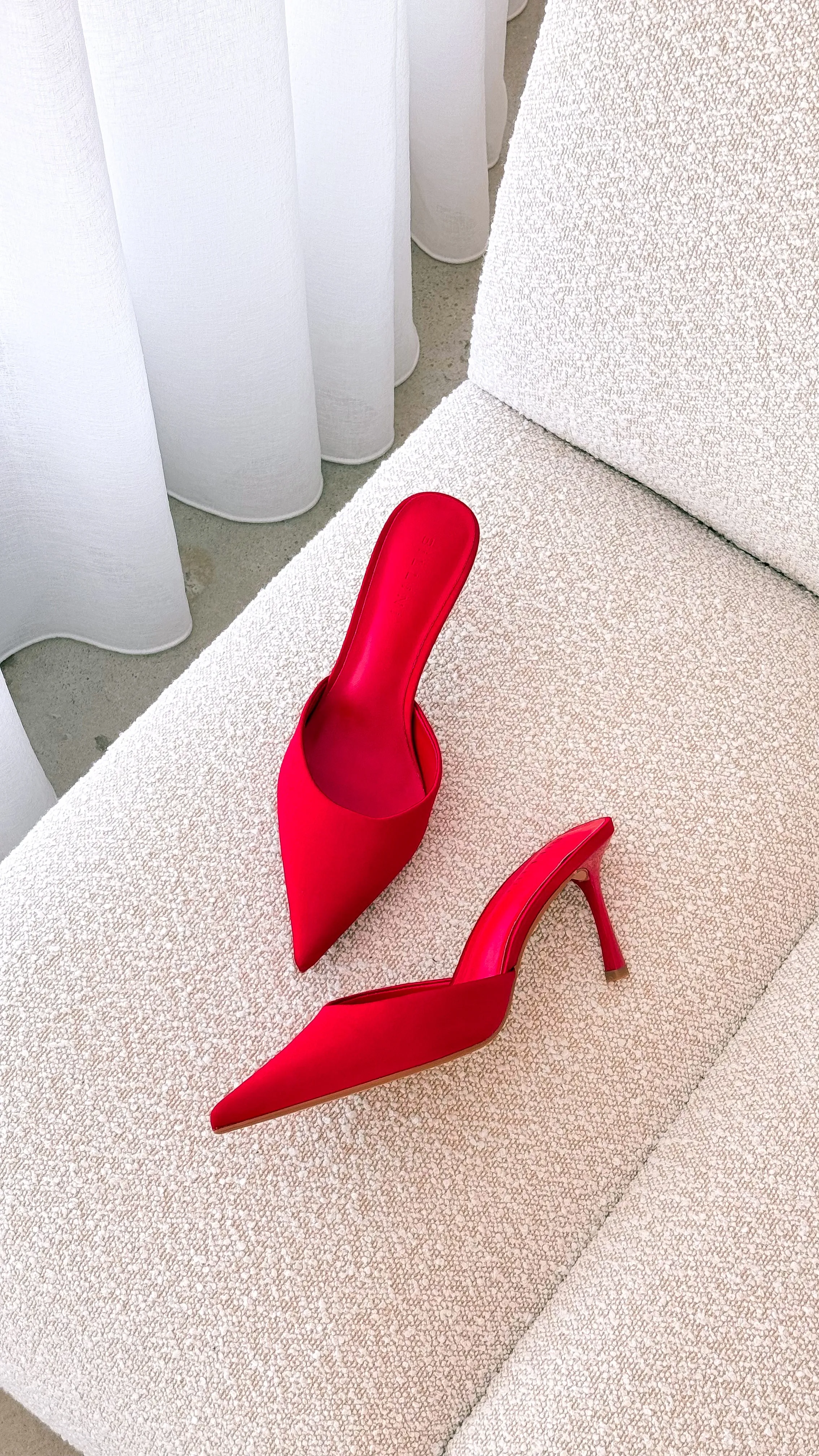 Xayden Heels - Saffron Satin sold by Billy J