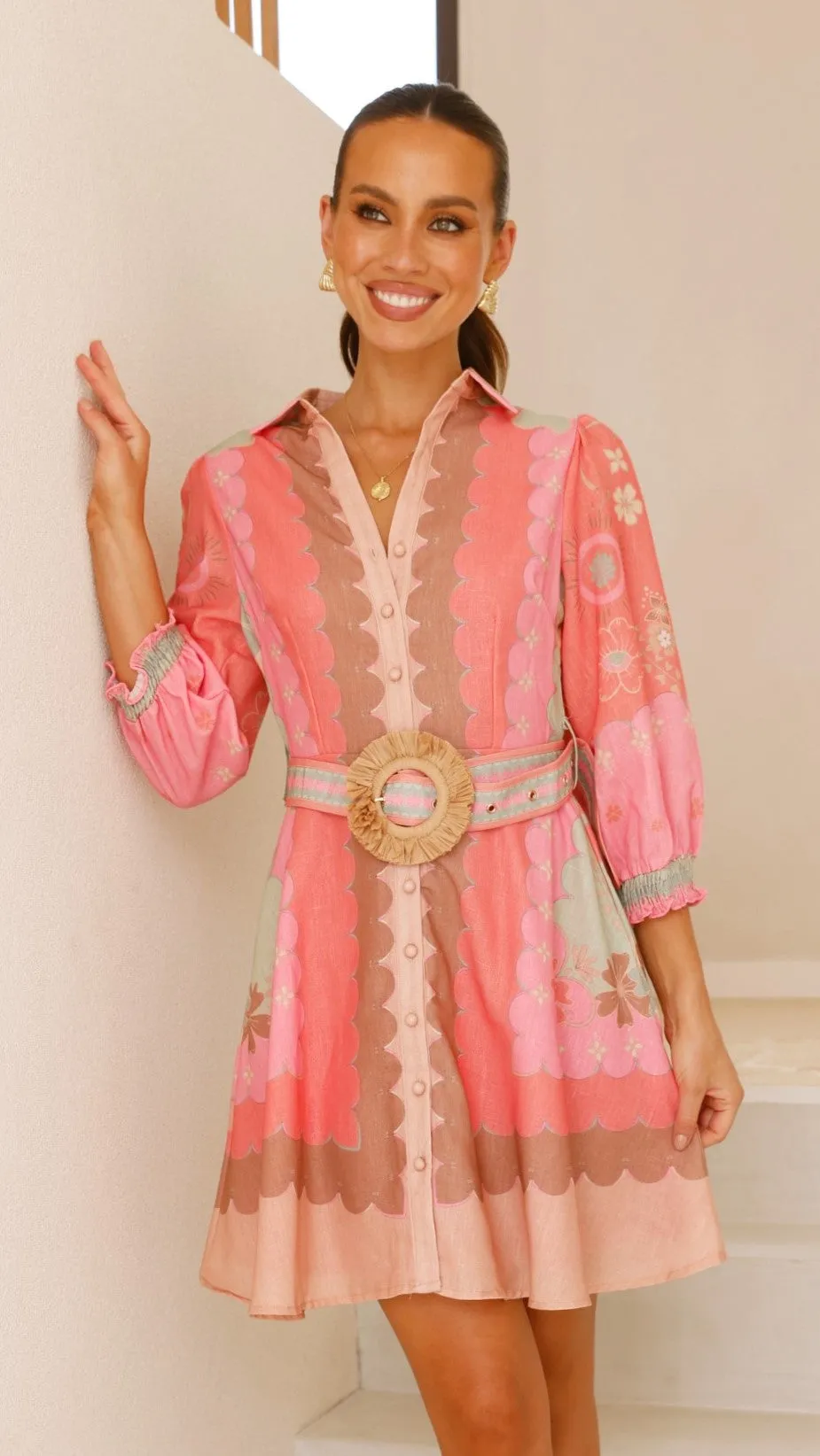 Malissa Mini Dress - Moonshine sold by Billy J