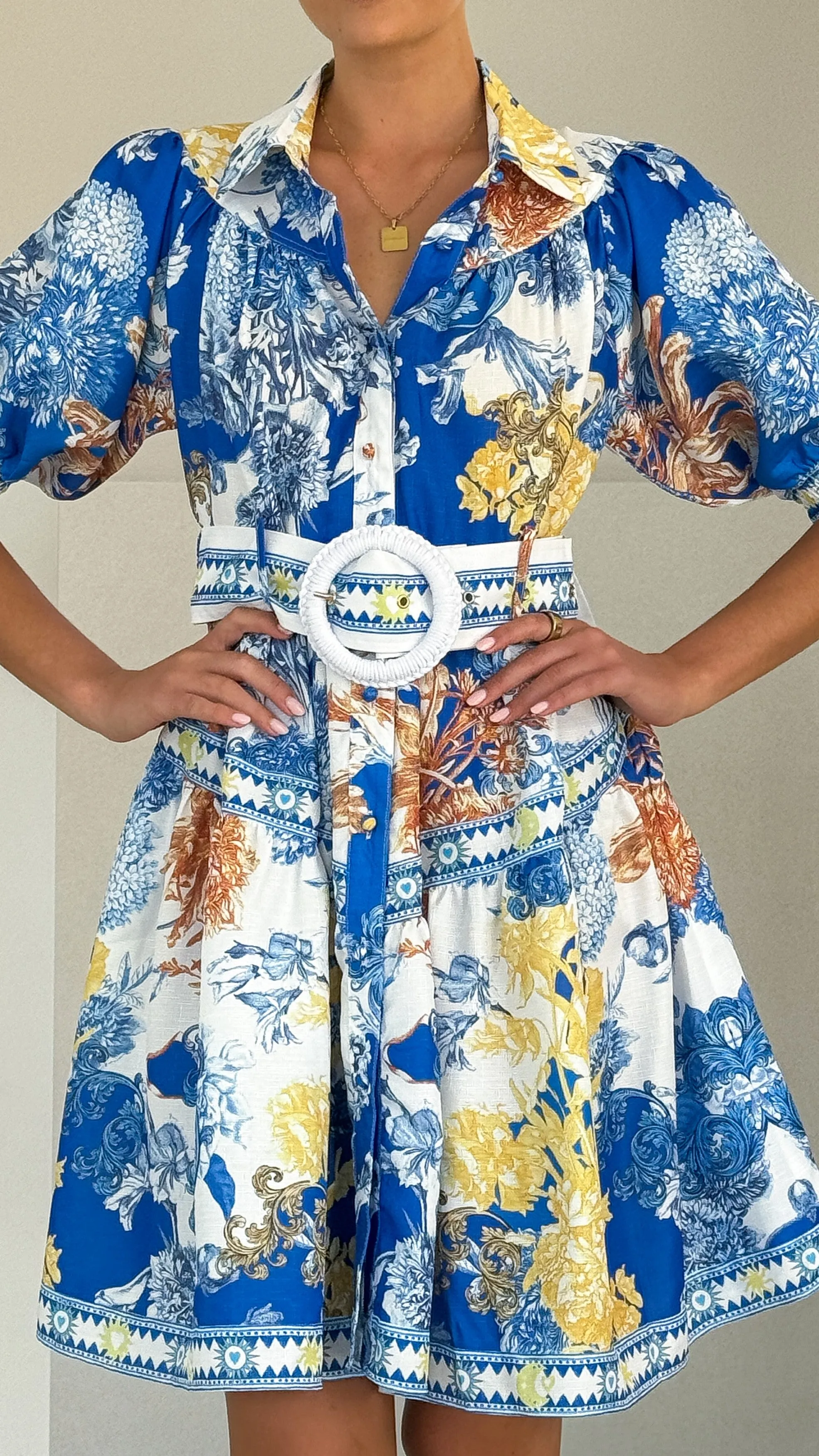 Salinas Mini Dress - Blue Doll sold by Billy J product image thumbnail 4