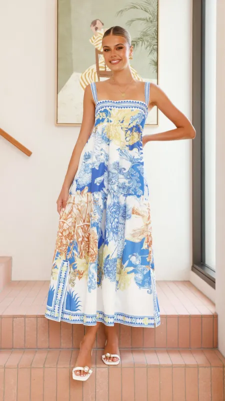 Saleema Maxi Dress - Blue Doll sold by Billy J