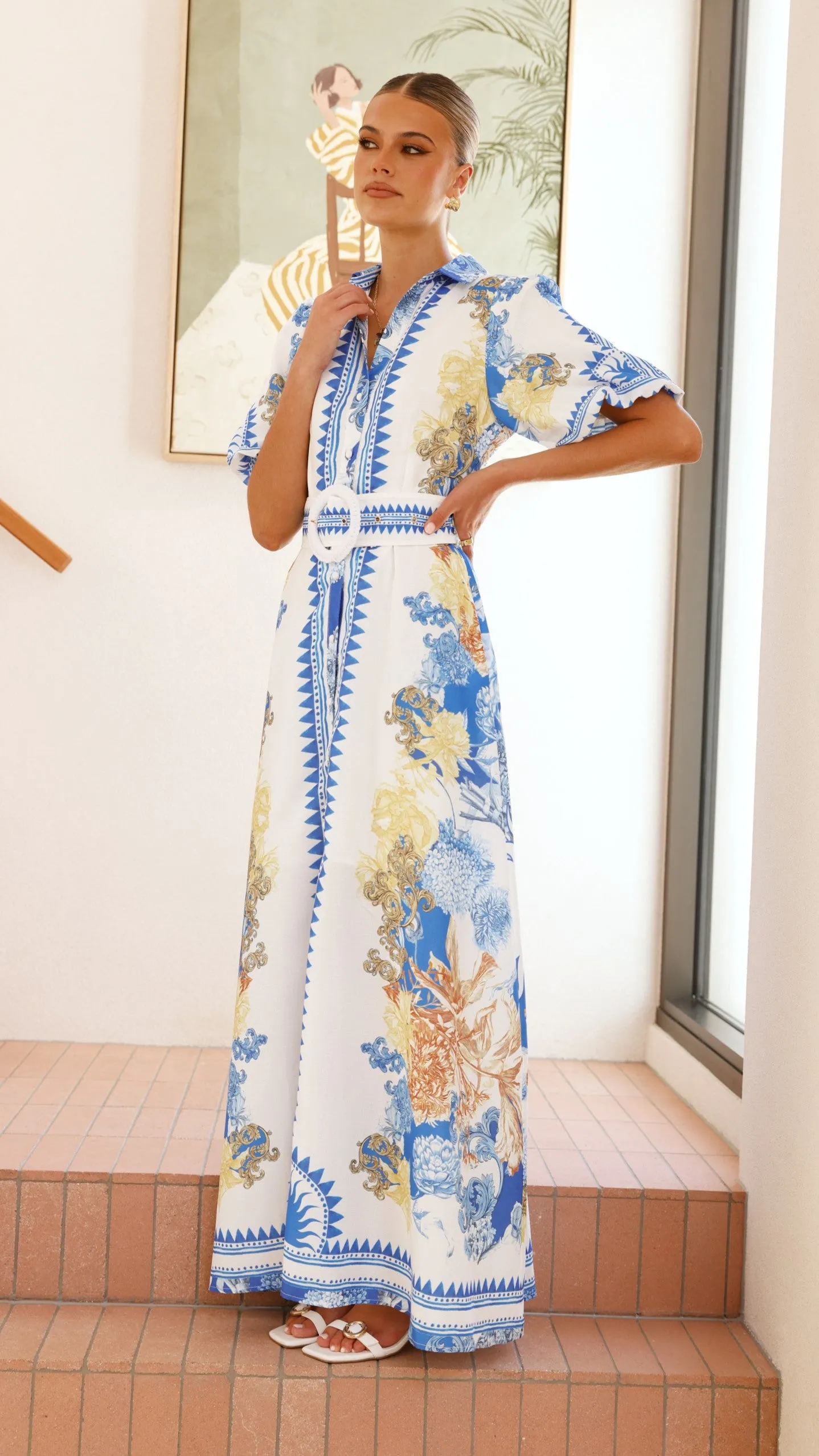 Salene Maxi Dress - Blue Doll sold by Billy J product image thumbnail 3