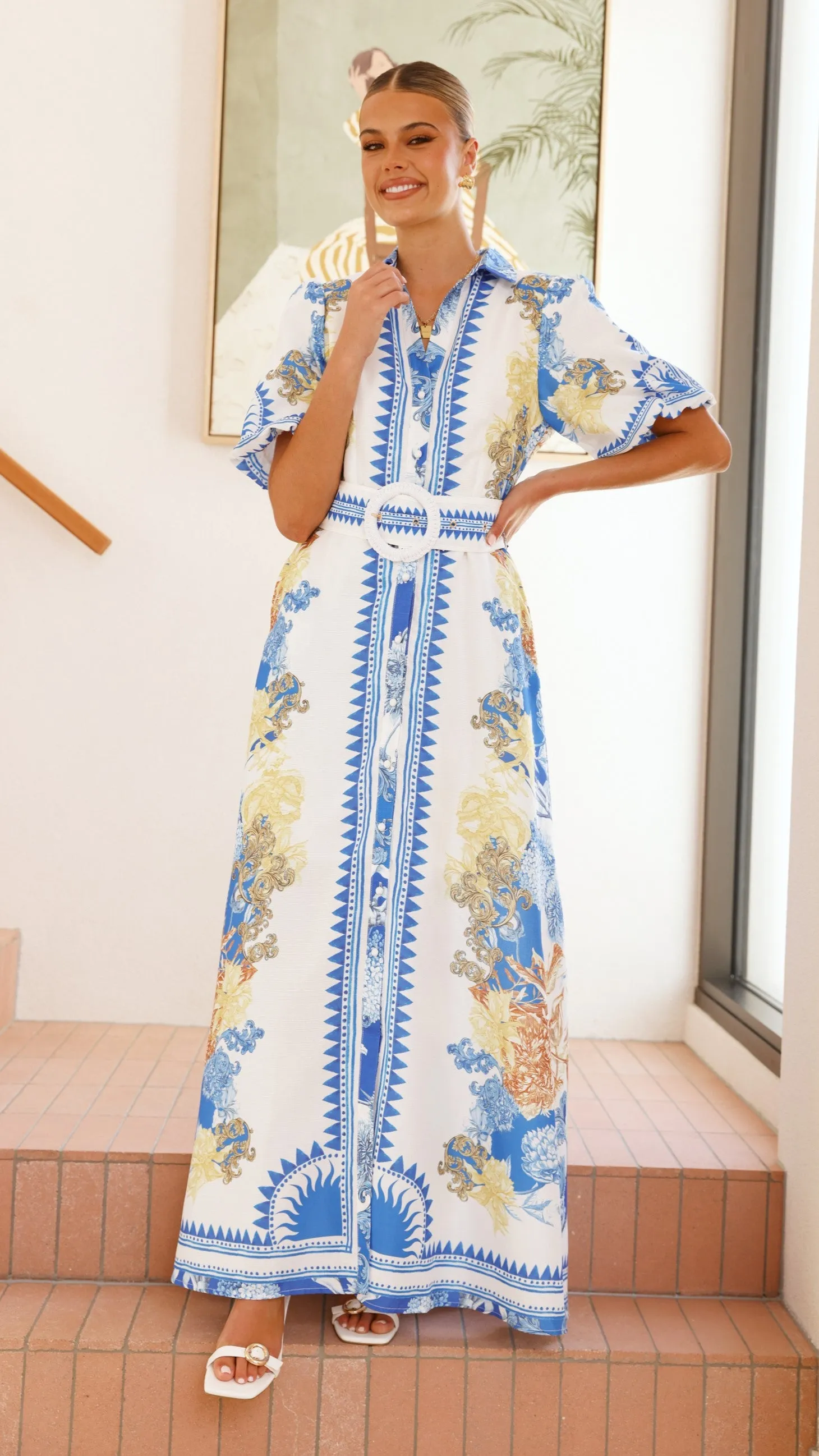 Salene Maxi Dress - Blue Doll sold by Billy J product image thumbnail 5