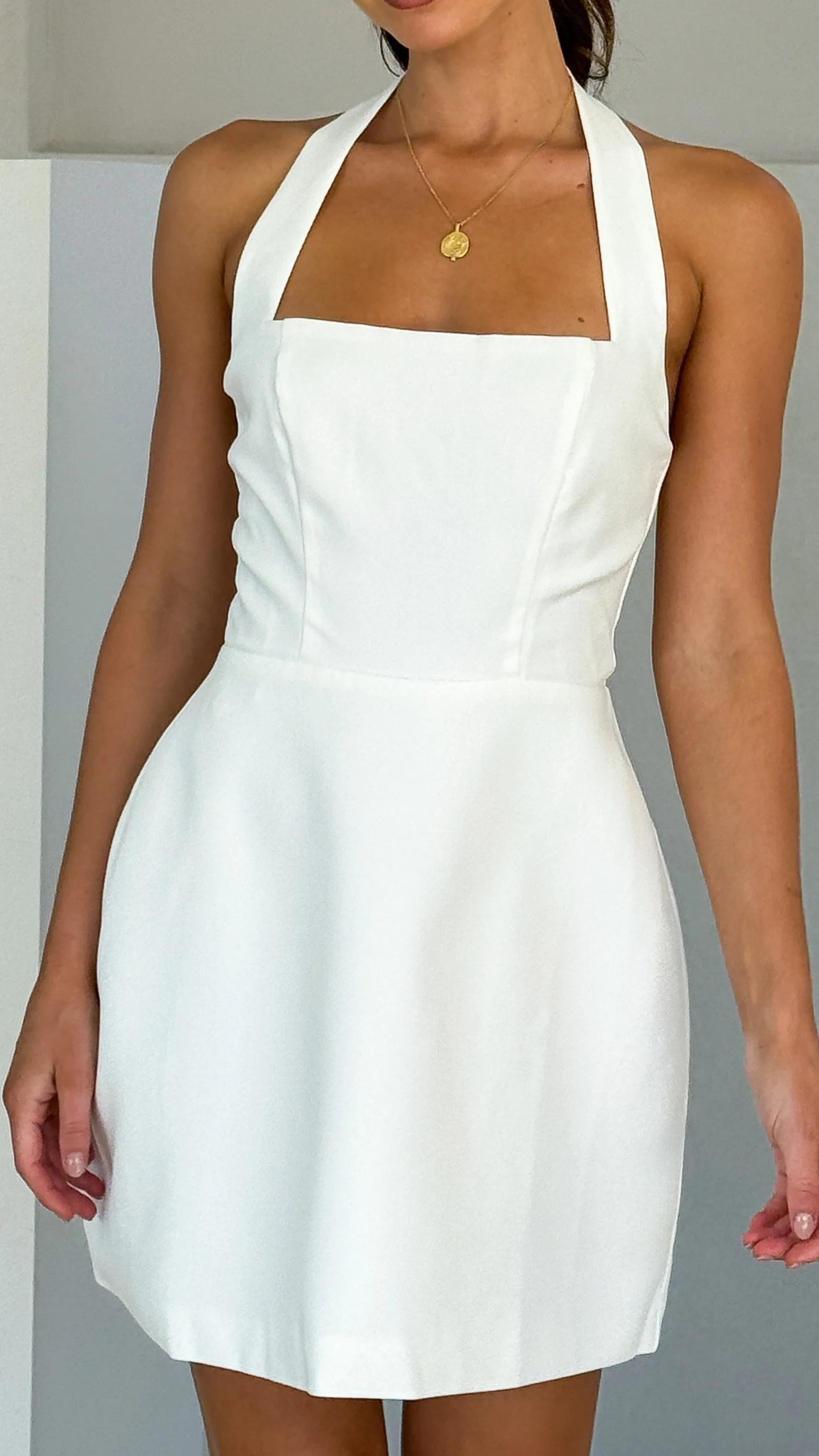 Mady Mini Dress - White sold by Billy J product image thumbnail 3