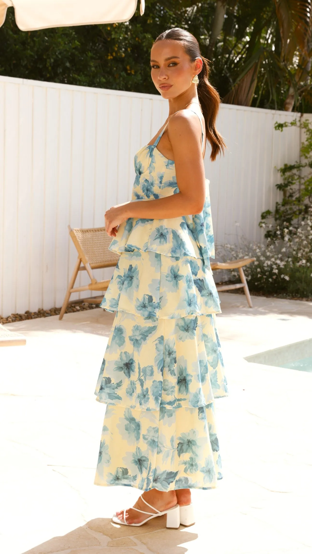 Indi Maxi Dress - Yellow Floral sold by Billy J product image thumbnail 4
