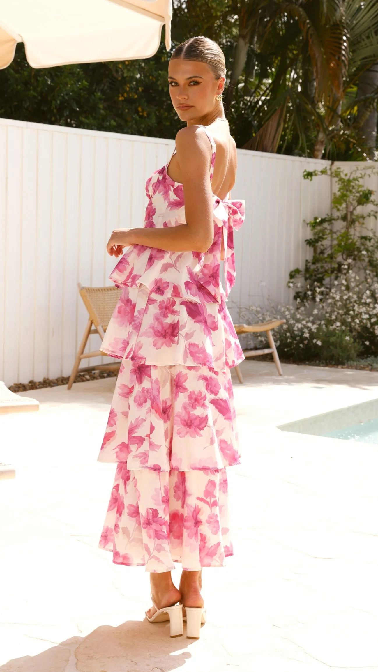 Indi Maxi Dress - Pink Floral sold by Billy J product image thumbnail 3