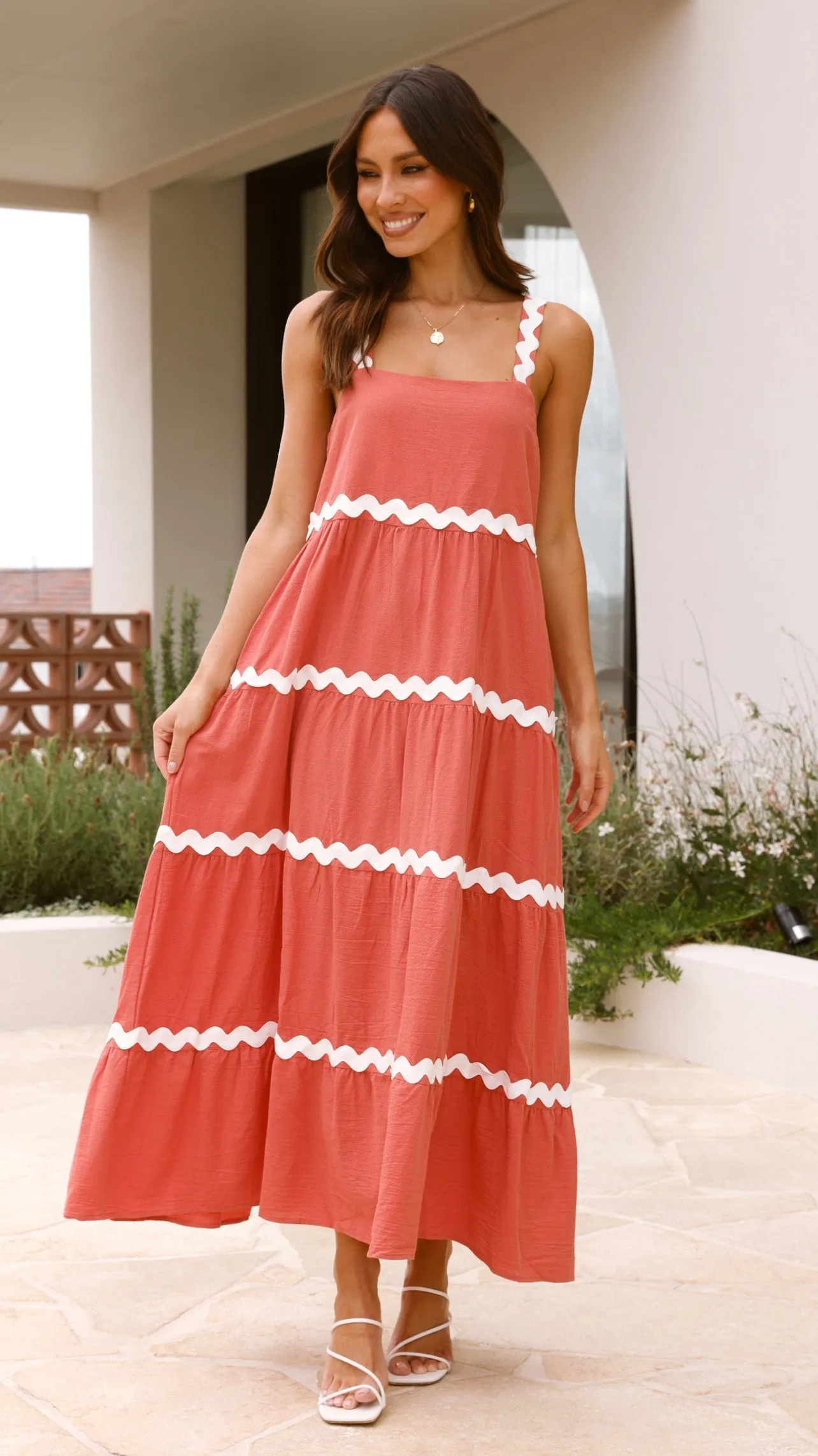 Eliana Maxi Dress - Watermelon sold by Billy J product image thumbnail 5